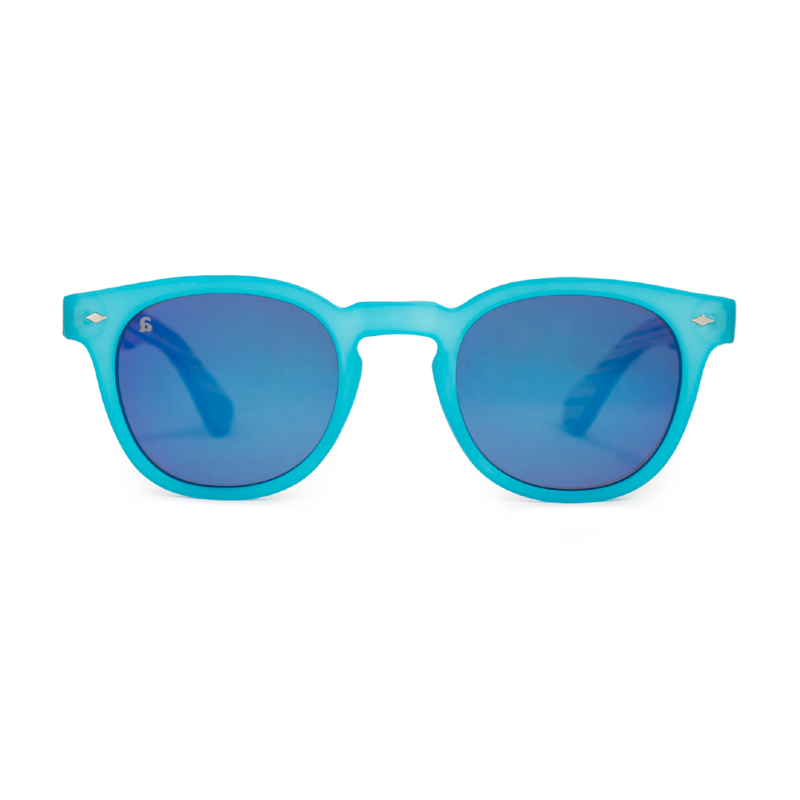 Pandas Oak Mirror Blue