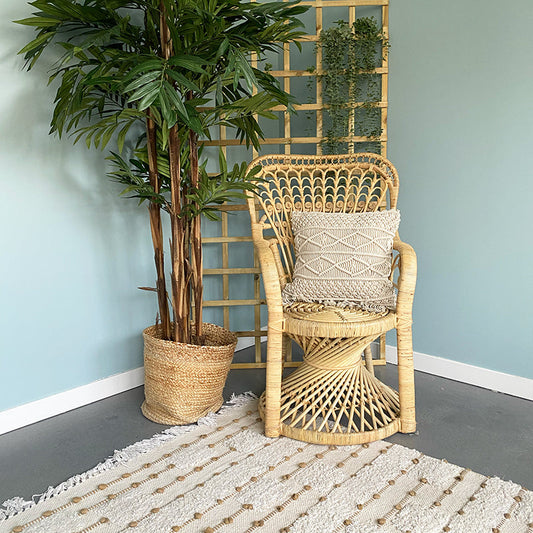 MEVAK LIVING - Cotton cushion cover M/Makrame