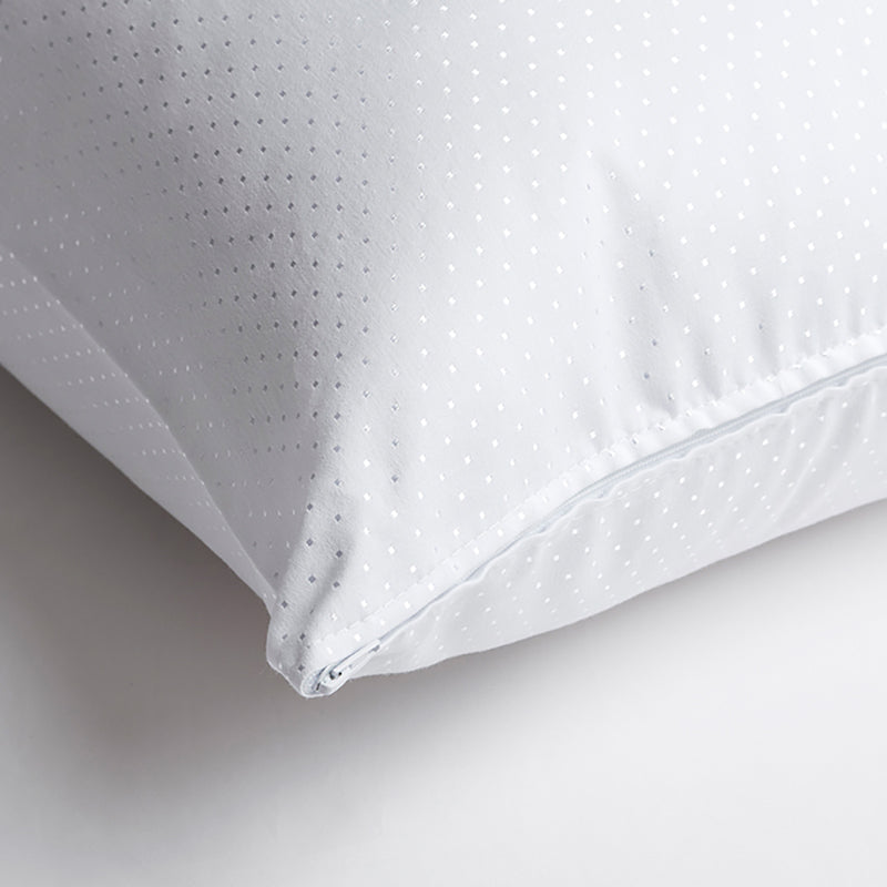 MEVAK LIVING - Almohada doble funda tacto plumón firmeza alta M/Royal