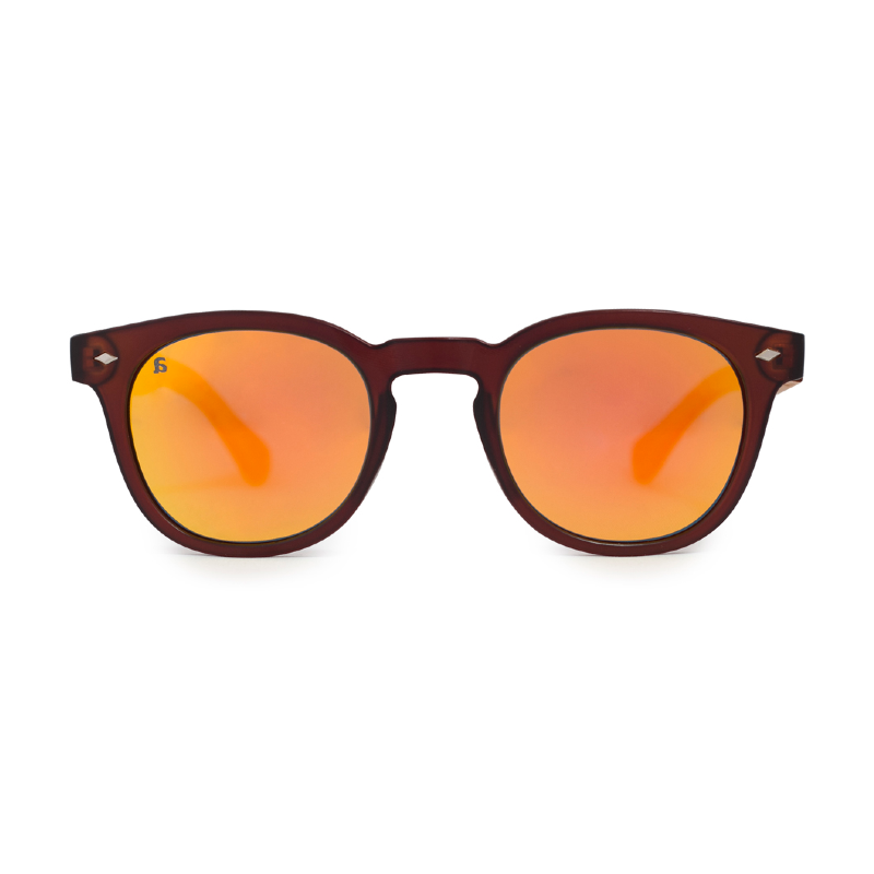 Pandas Oak Mirror Brown
